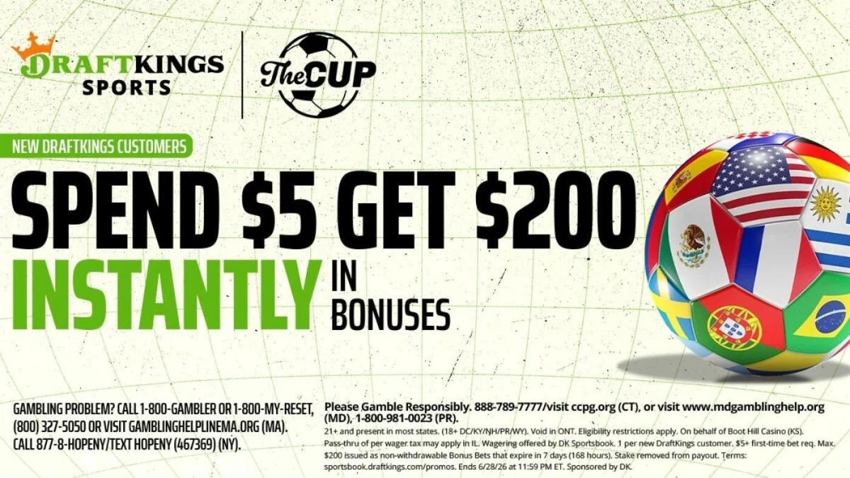 Use DraftKings promo code for $200 in bonus bets by targeting UFC White House, 2026 World Cup on Sunday