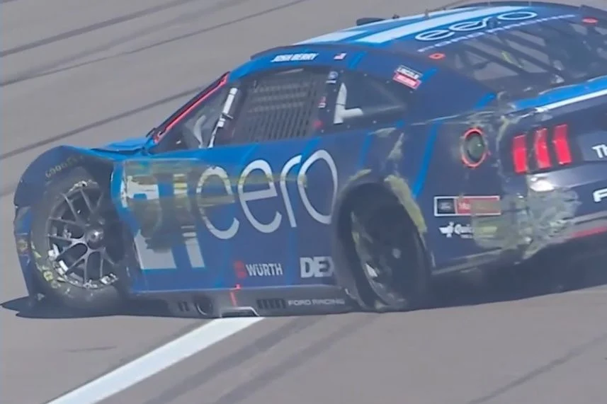 Berry Blames Tire Failure for Vegas Practice Incident, Faces Rear of Field